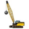 Jointed Crane W/Wrecking Ball